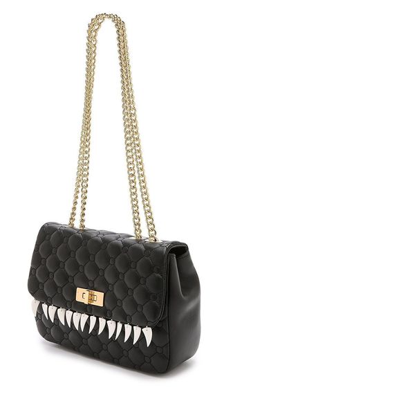 Moschino Cheap and Chic Shoulder Bag Black Turnlock Closure Handbag Purse New - Picture 6 of 8